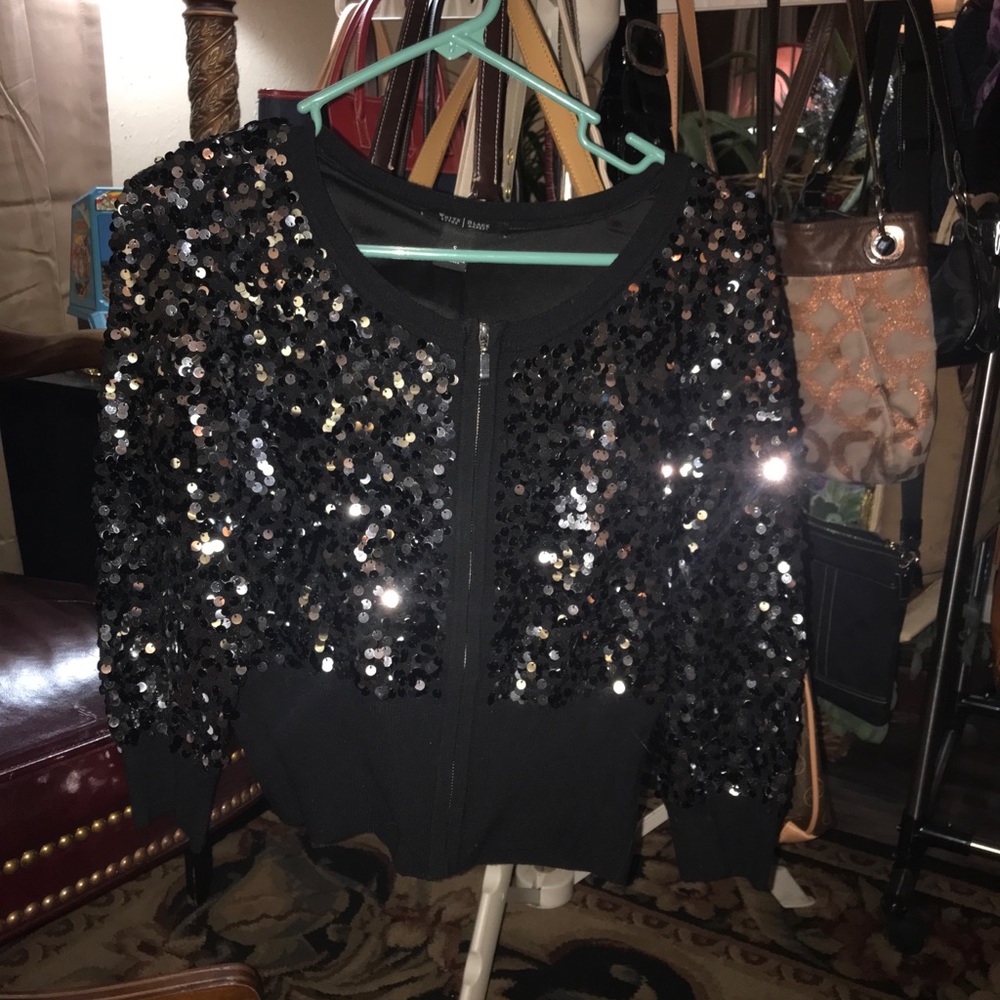 White house Black Market sequined jacket
